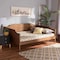 Baxton Studio Alya Classic Traditional Farmhouse Walnut Brown Finished Wood Full Size Daybed 182-11173-Zoro - alternate 7
